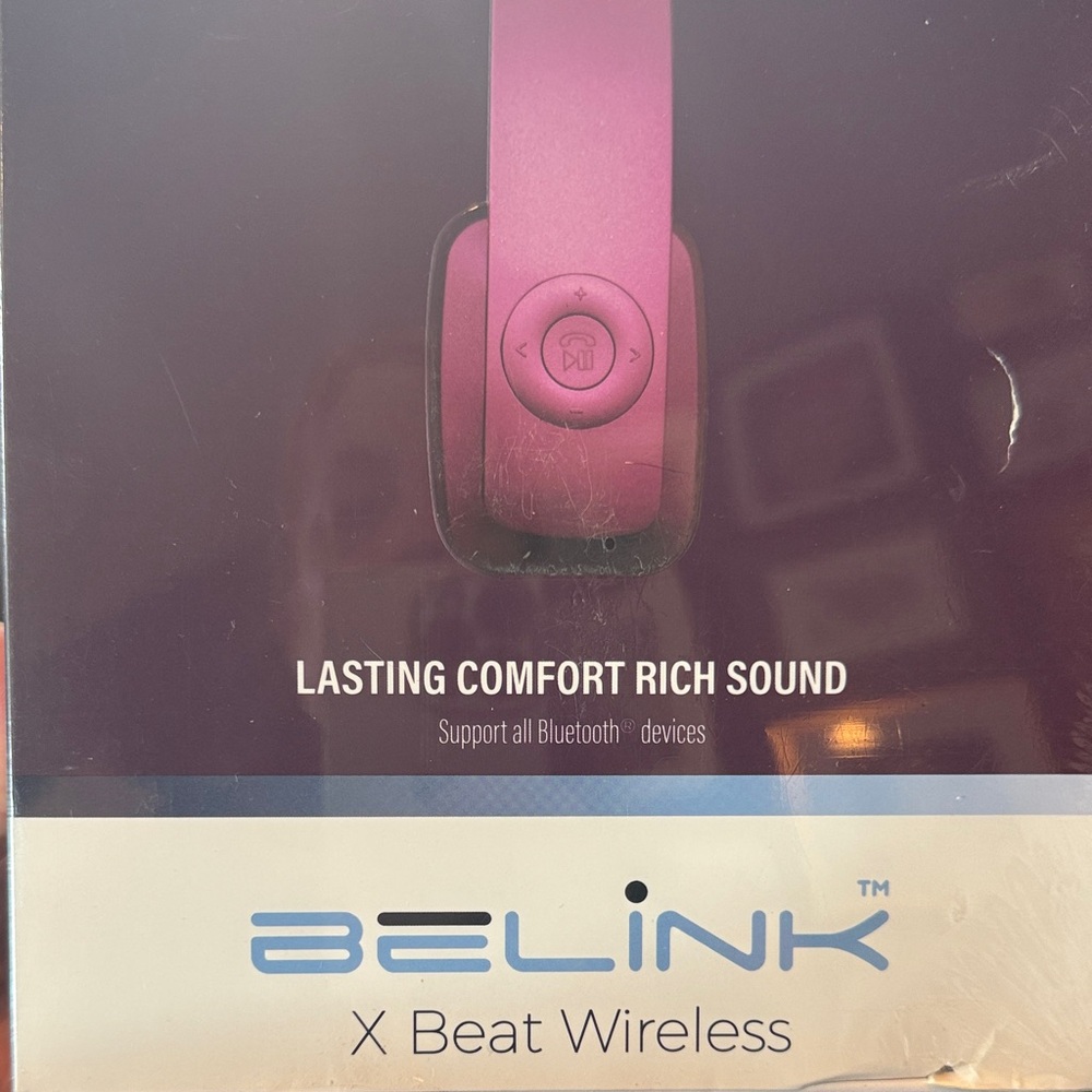 X Beat Wireless On-Ear Headphones - Pink